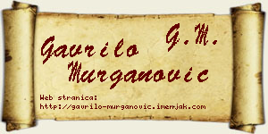 Gavrilo Murganović vizit kartica